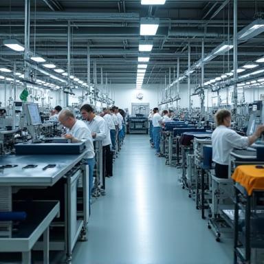 State-of-the-art clothing manufacturing facility